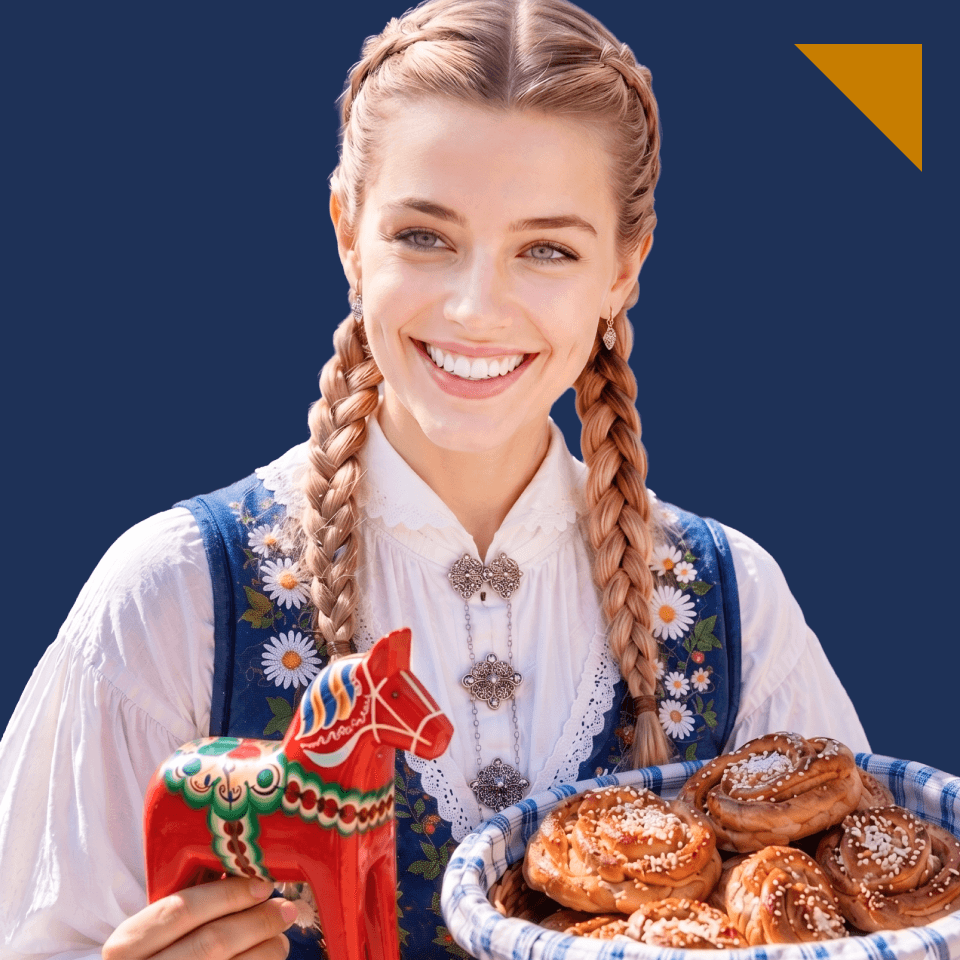 Kursant nauki języka szwedzkiego w ProfiLingua, motyw kulinarny