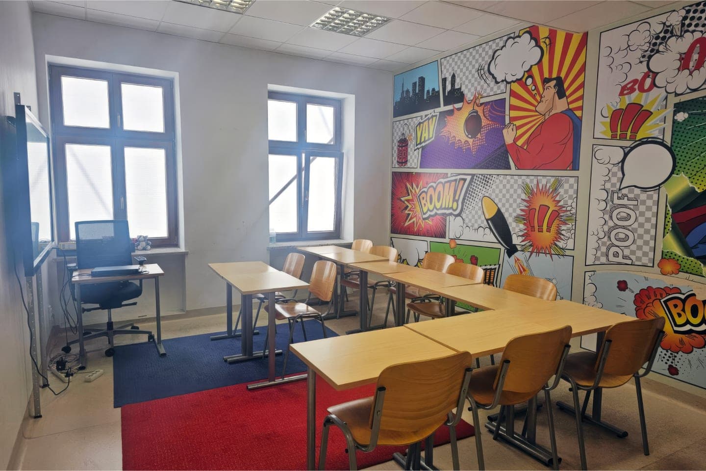 Wnętrze placówki ProfiLingua w Katowicach, ul. Młyńska 23
