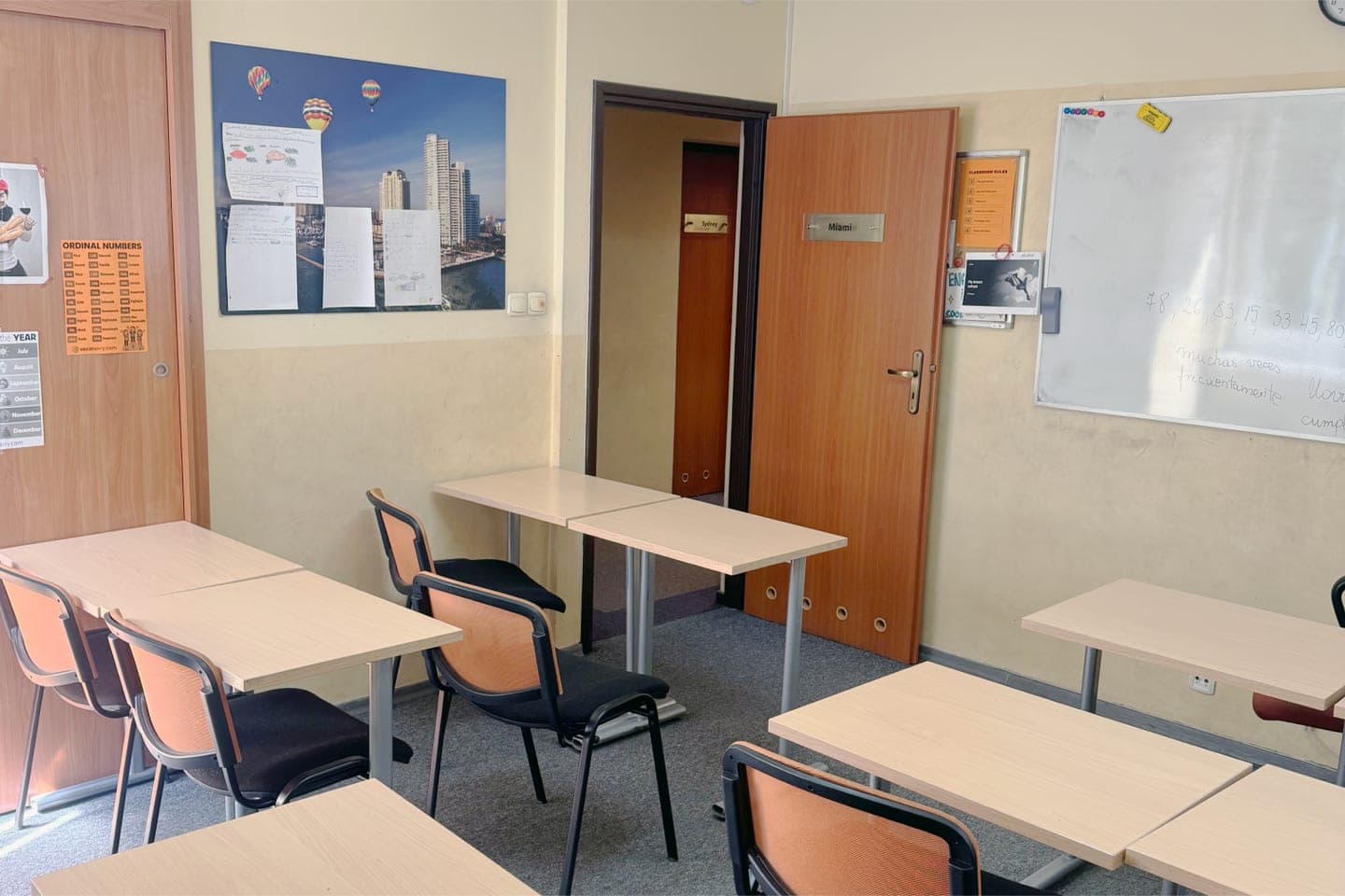 Wnętrze placówki ProfiLingua w Warszawie na Sadybie, ul. Powsińska 34