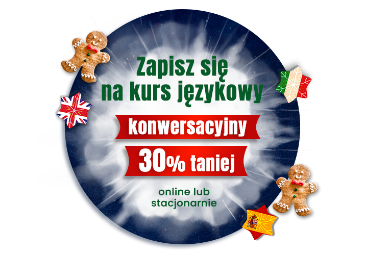 promocja black week, śmiejący się mężczyzna, kursy językowe, nowatorskie formy nauki