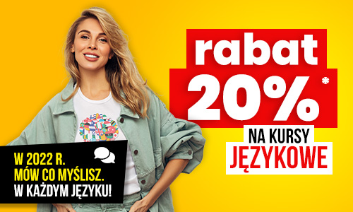 Rabat 20%</br>Kursy dla dorosłych